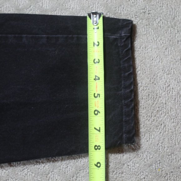 Vintage 90s Levi 560 Black Jeans / Red Tab / Loose Fit / Tapered Leg - Picture 7 of 7